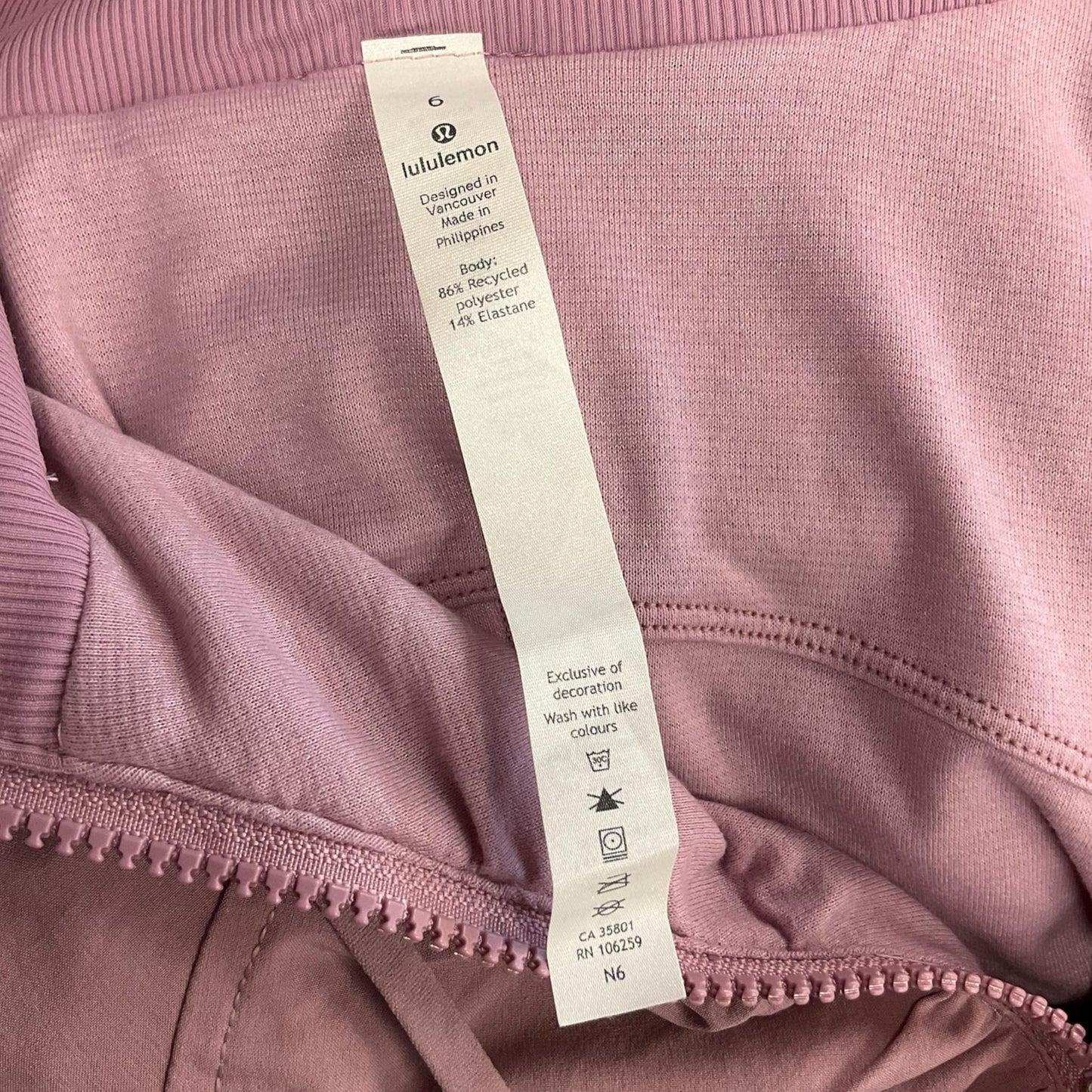 Athletic Jacket By Lululemon In Pink, Size: S