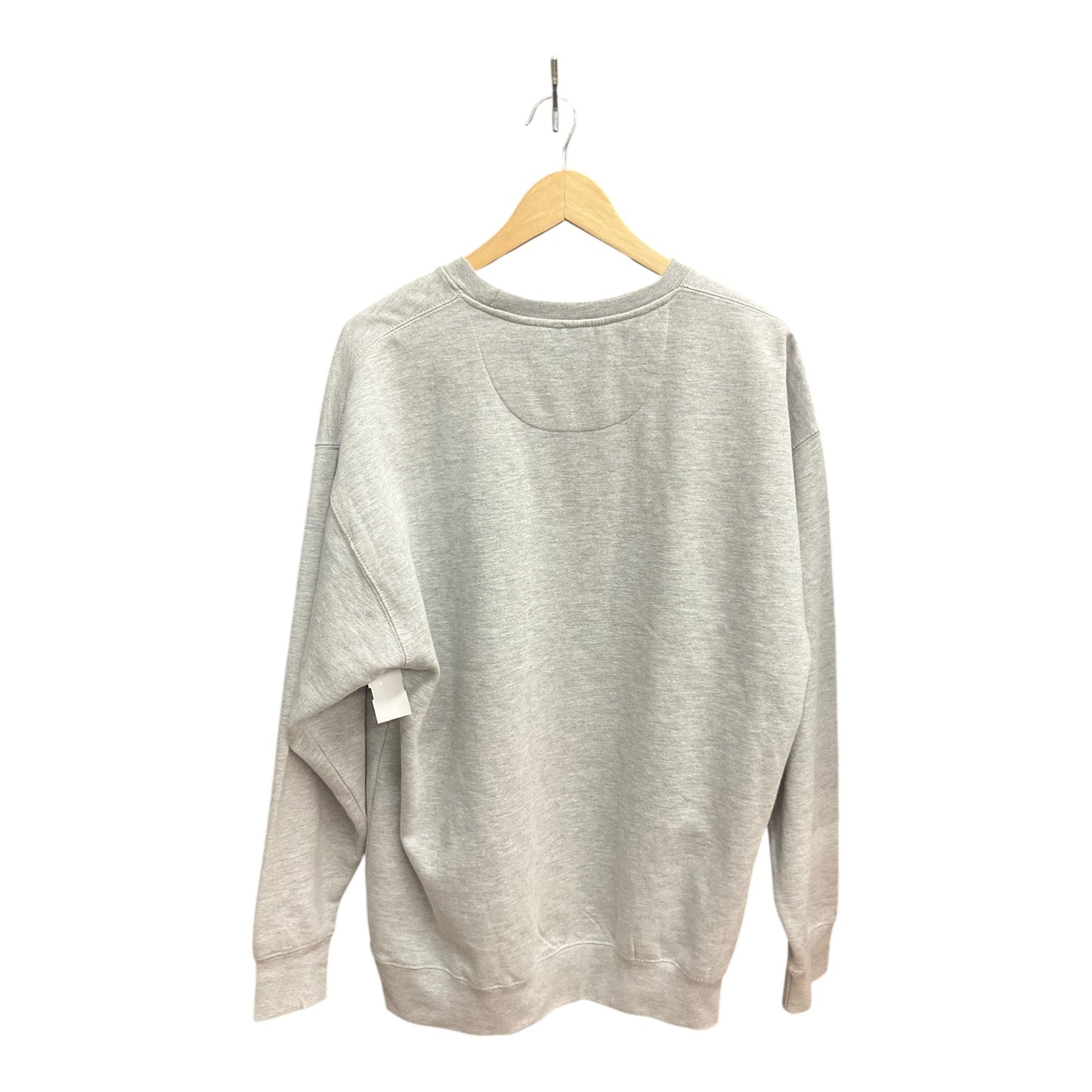 Sweatshirt Collar By Clothes Mentor In Grey, Size: L