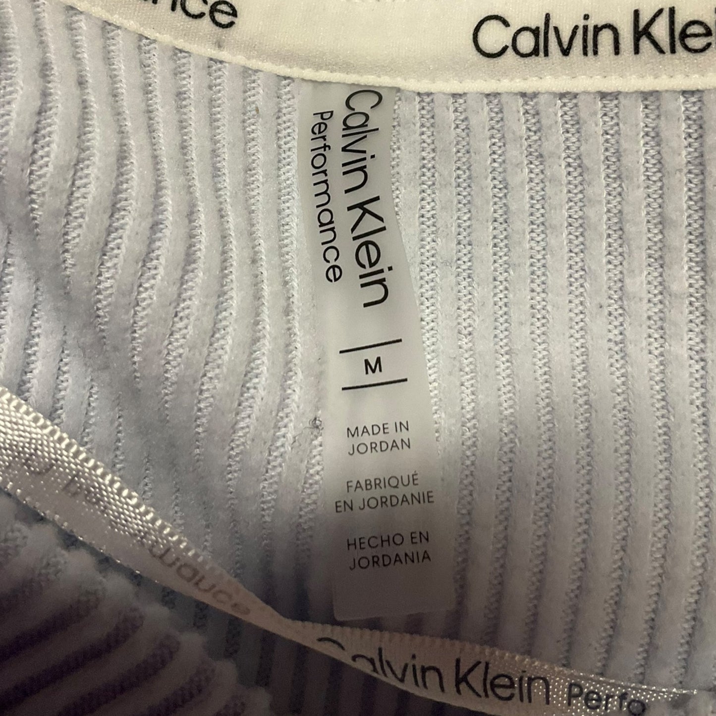 Athletic Jacket By Calvin Klein Performance In Blue, Size: M