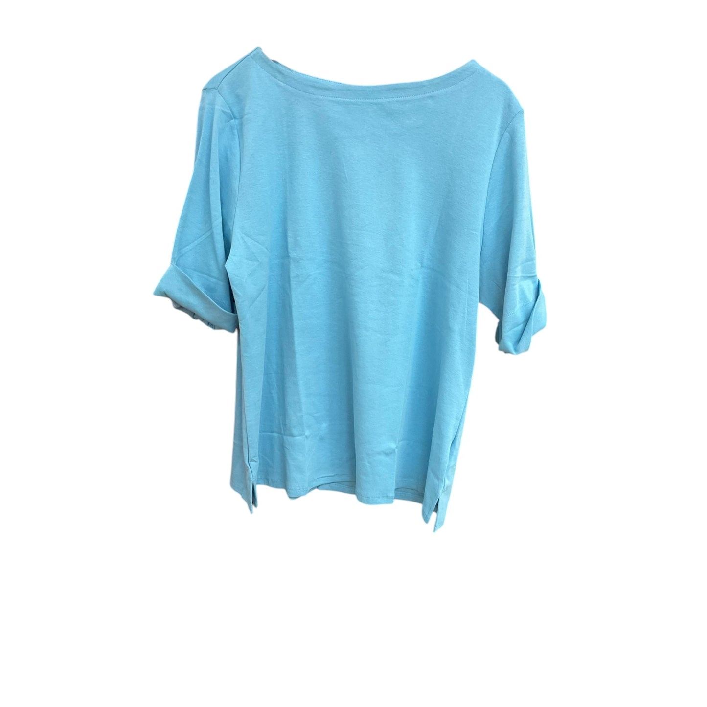 Top Short Sleeve By Style And Company In Blue, Size: Xxl