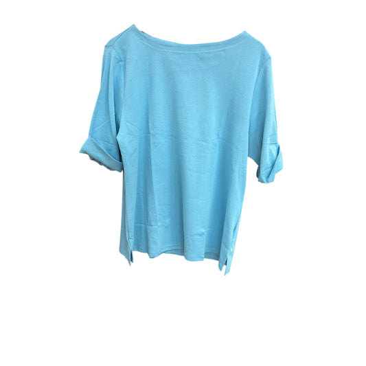 Top Short Sleeve By Style And Company In Blue, Size: Xxl