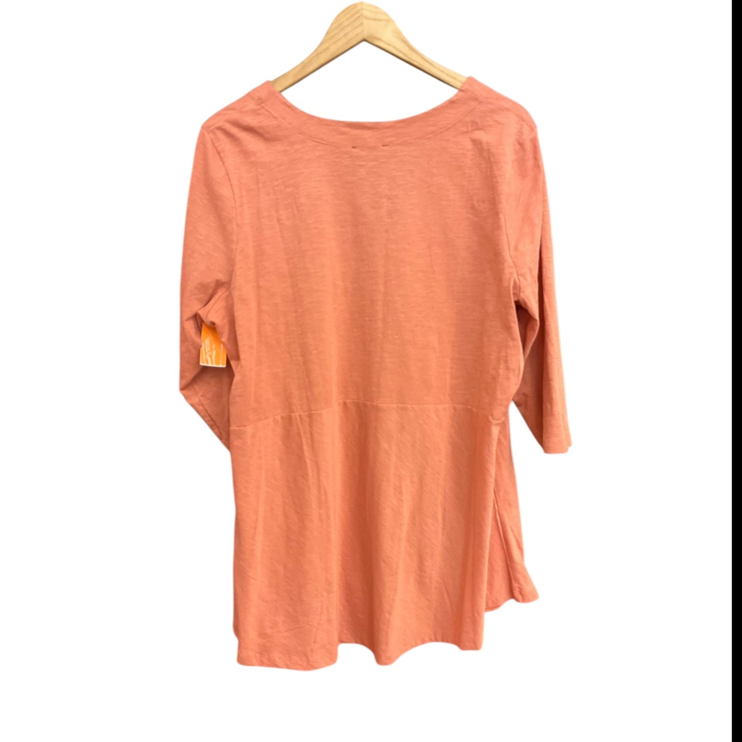 Top 3/4 Sleeve By Premise Studio In Orange, Size: 1x