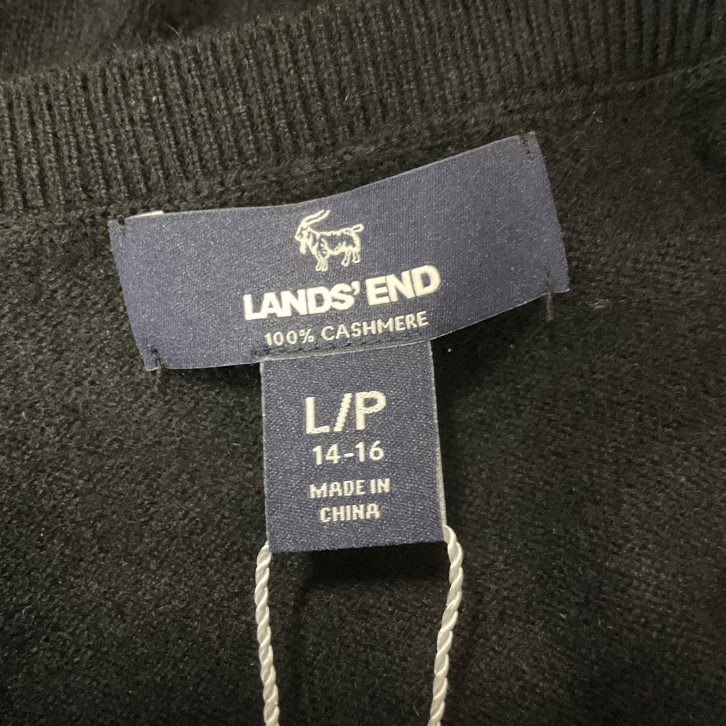 Sweater Cashmere By Lands End In Black, Size: L