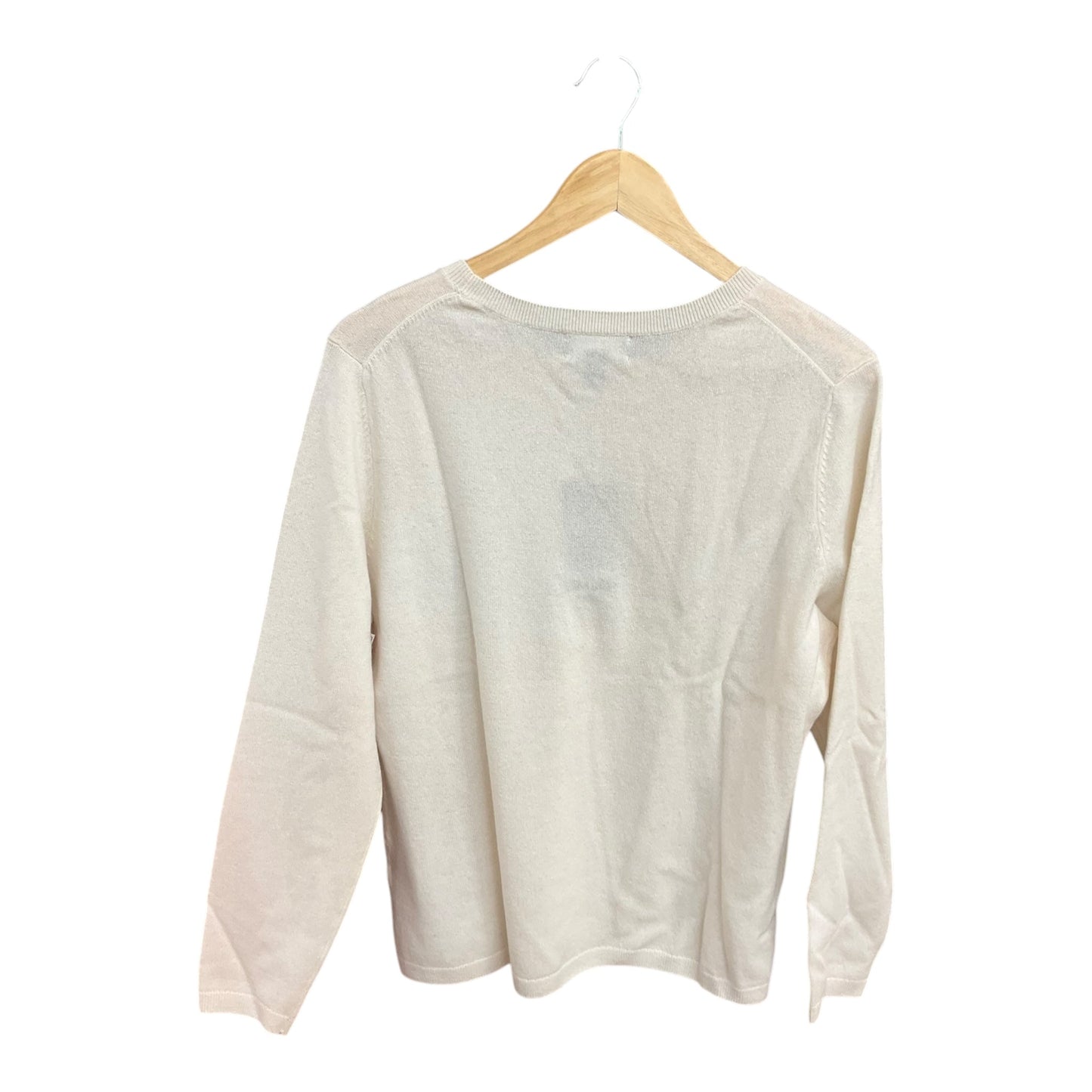 Sweater Cashmere By Lands End In Cream, Size: L