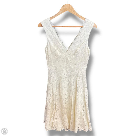 Dress Designer By Vera Wang In Cream, Size: S