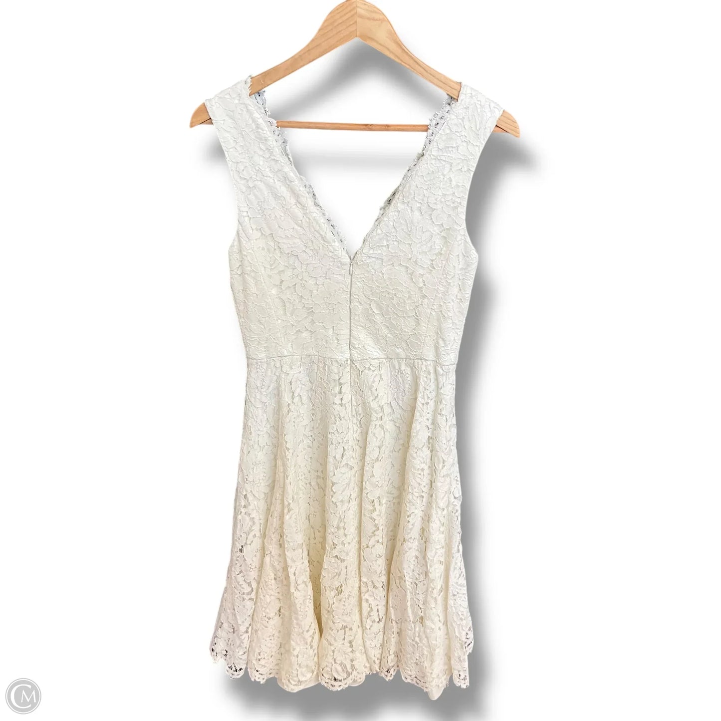 Dress Designer By Vera Wang In Cream, Size: S