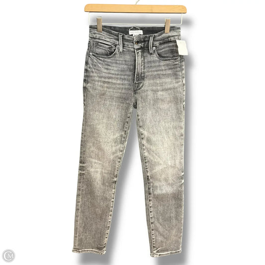 Jeans Straight By Good American In Grey Denim, Size: 2