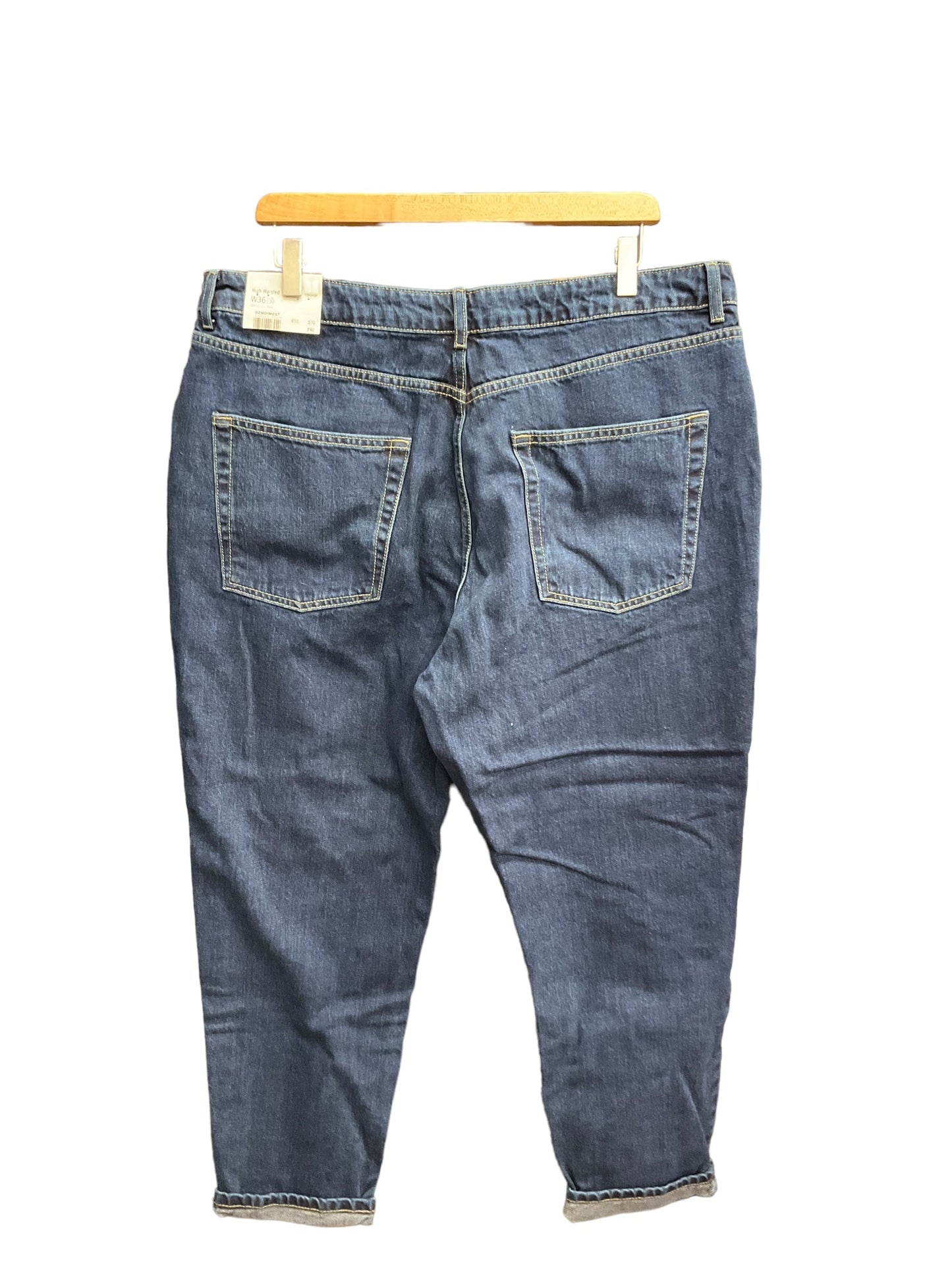 Blue Denim Jeans Boyfriend Top Shop, Size 18