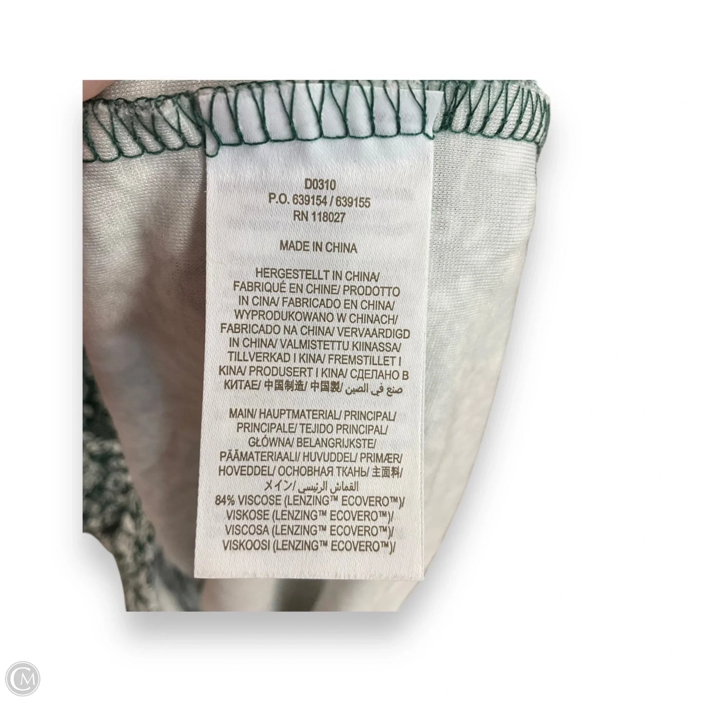 Dress Casual Midi By Boden In Green & White, Size: 1x