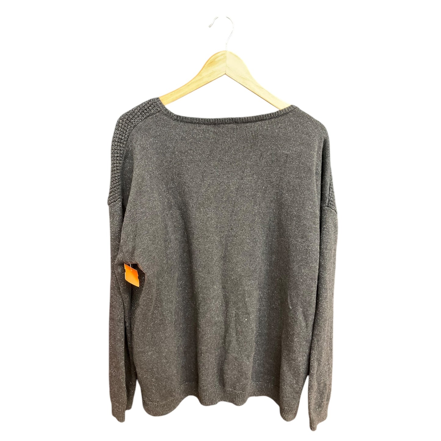 Sweater By Calvin Klein In Grey, Size: Xxl