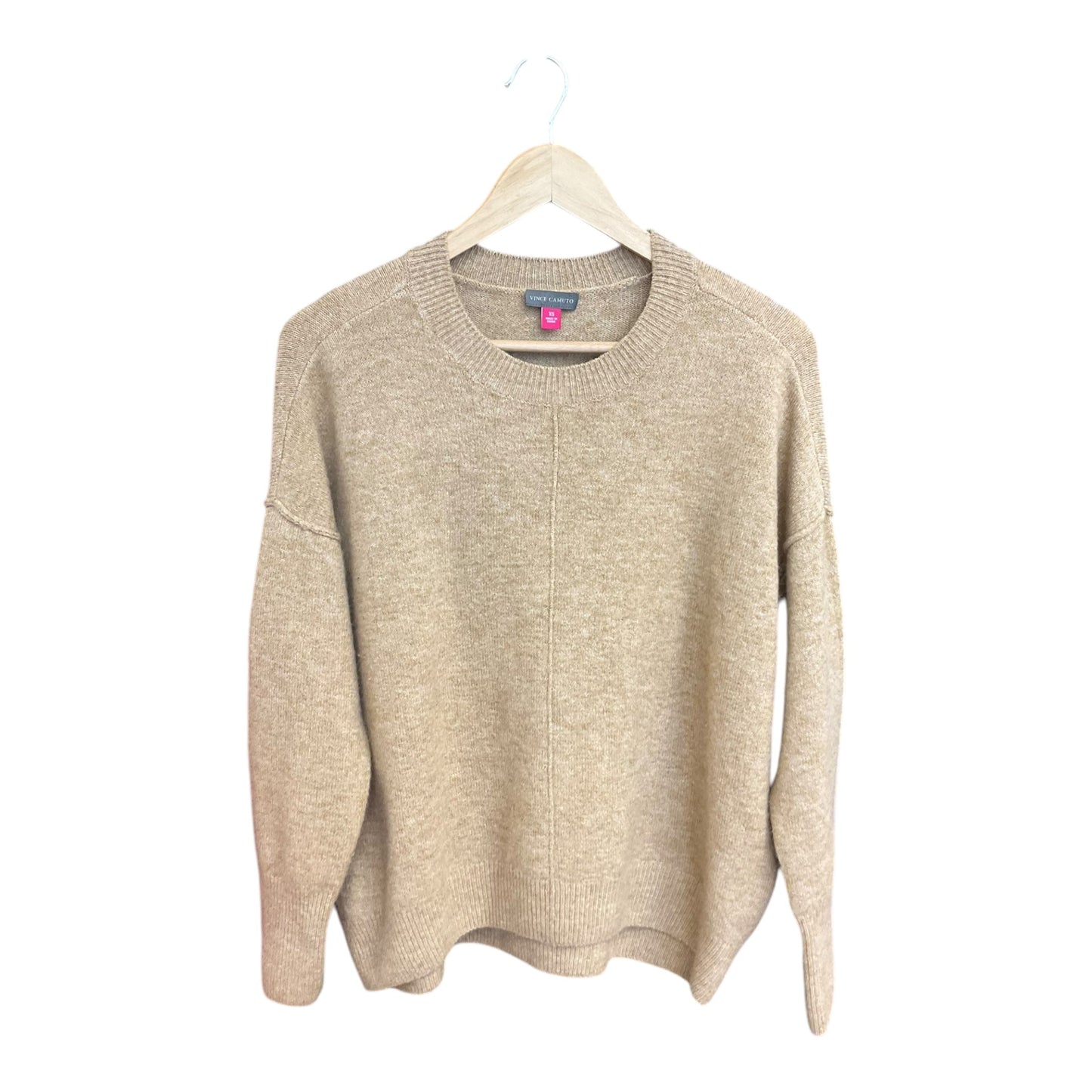 Sweater By Vince Camuto In Tan, Size: Xs