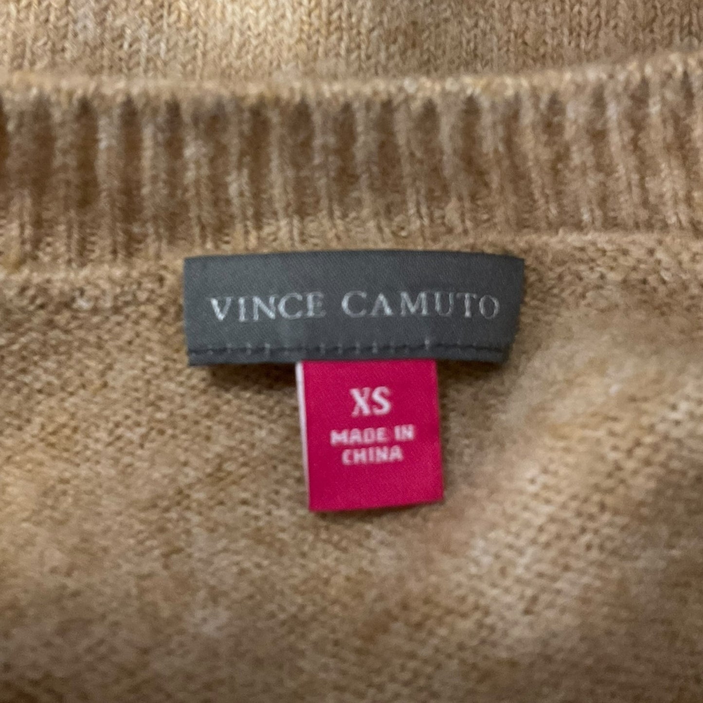 Sweater By Vince Camuto In Tan, Size: Xs