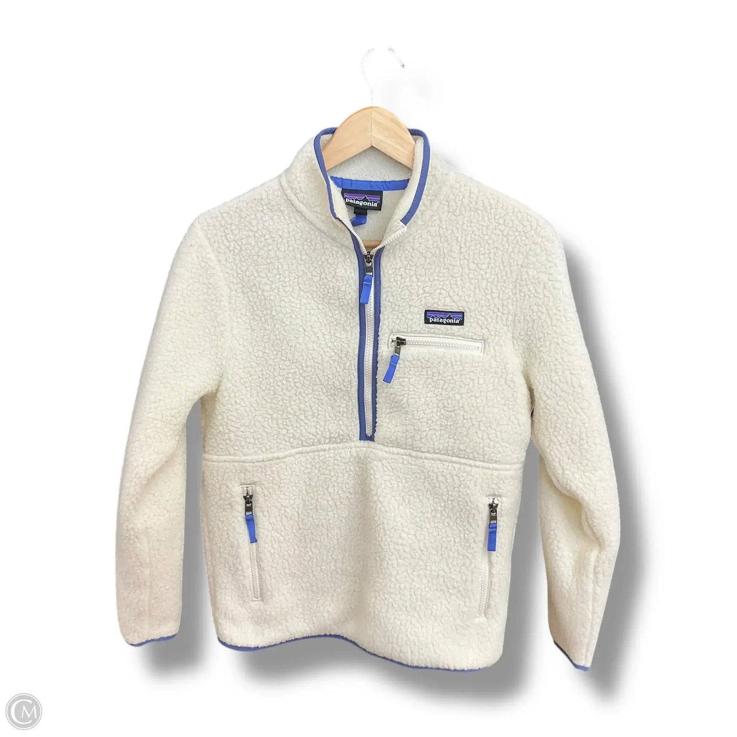 Sweatshirt Collar By Patagonia In Cream, Size: Xs