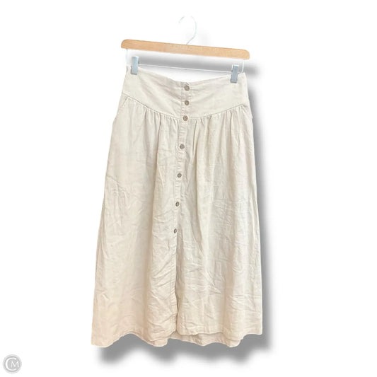 Skirt Midi By Love Tree In Cream, Size: S