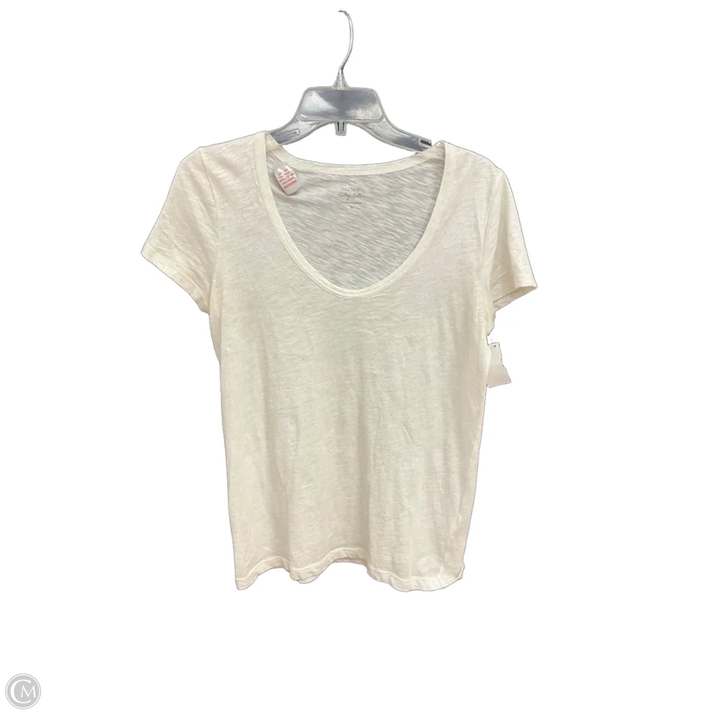 Top Short Sleeve Basic By J. Crew In White, Size: S