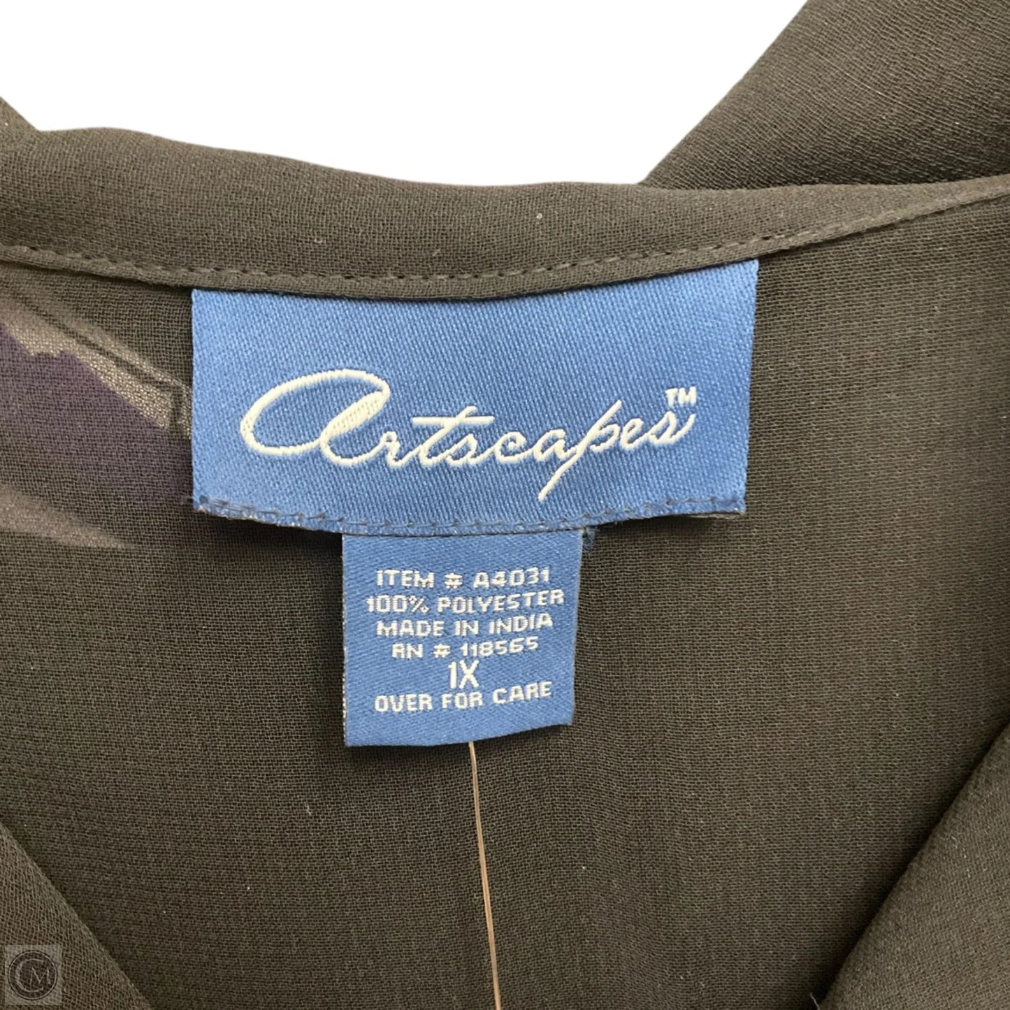 Blouse Long Sleeve By artscapes In Multi-colored, Size: 1x