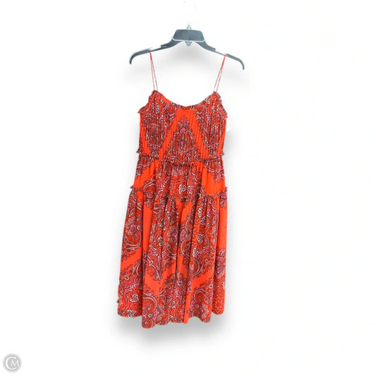 Dress Casual Midi By Banana Republic In Paisley Print, Size: S