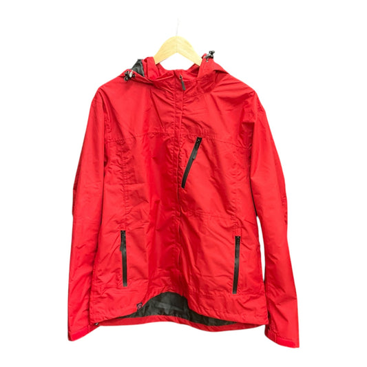 Jacket Windbreaker By Clothes Mentor In Red, Size: Xl