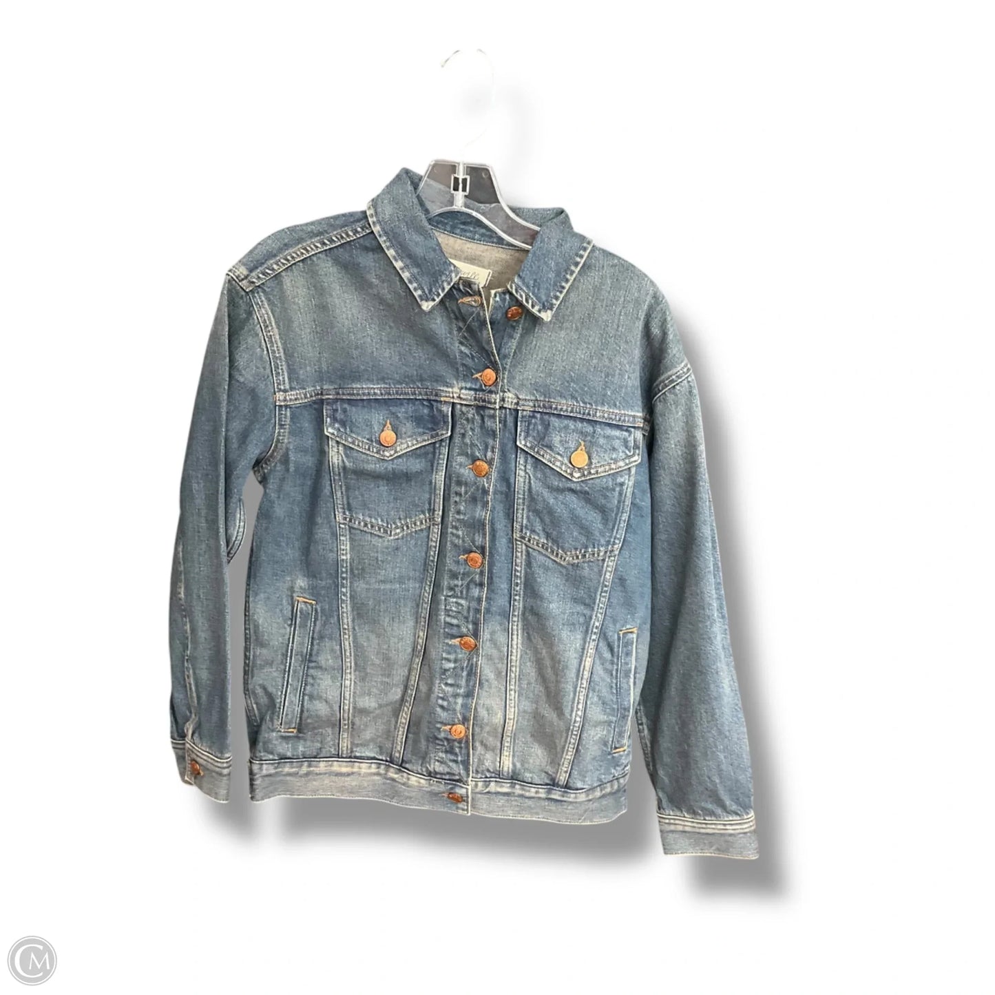 Jacket Denim By Madewell In Blue Denim, Size: S