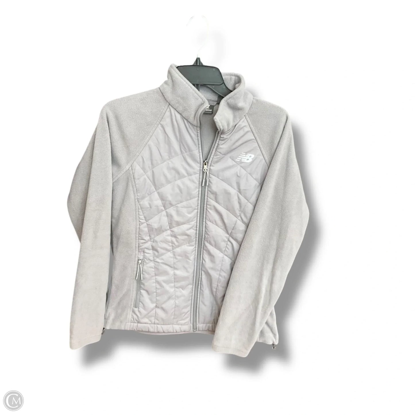 Athletic Jacket By New Balance In Grey, Size: M
