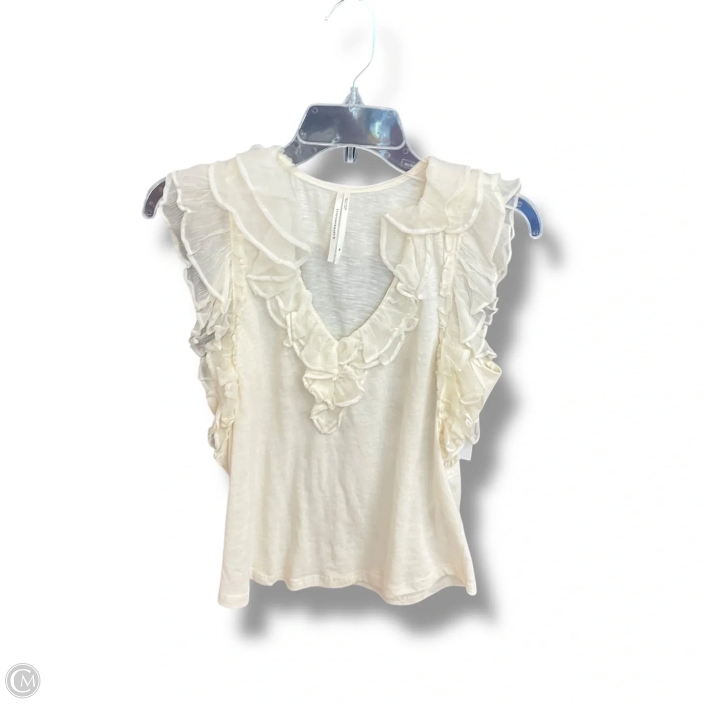 Top Sleeveless By Anthropologie In White, Size: Xs