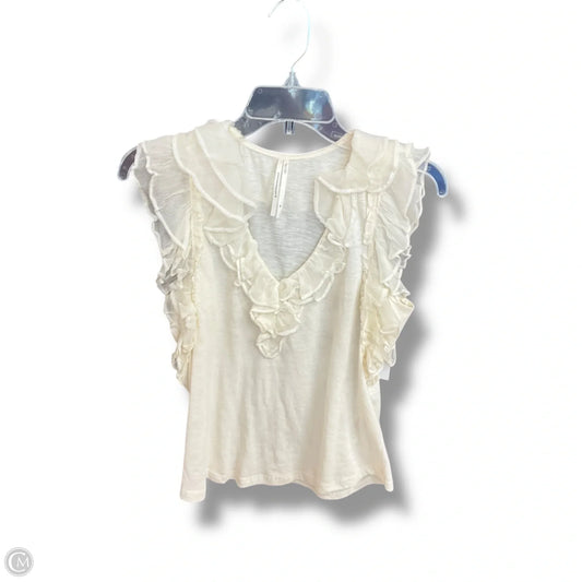 Top Sleeveless By Anthropologie In White, Size: Xs
