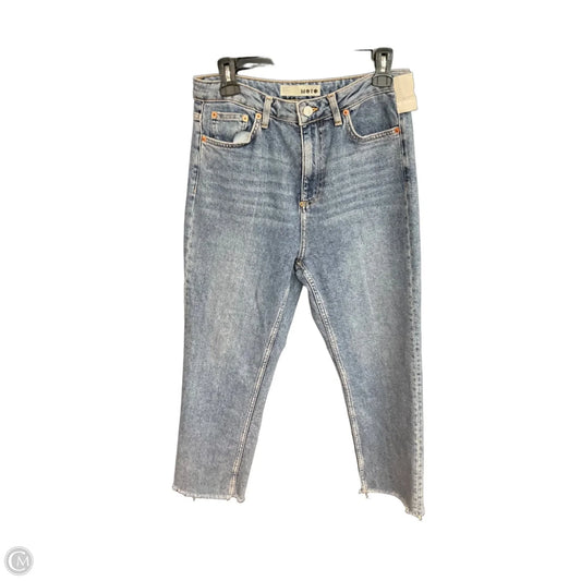 Jeans Straight By Topshop In Blue Denim, Size: 10