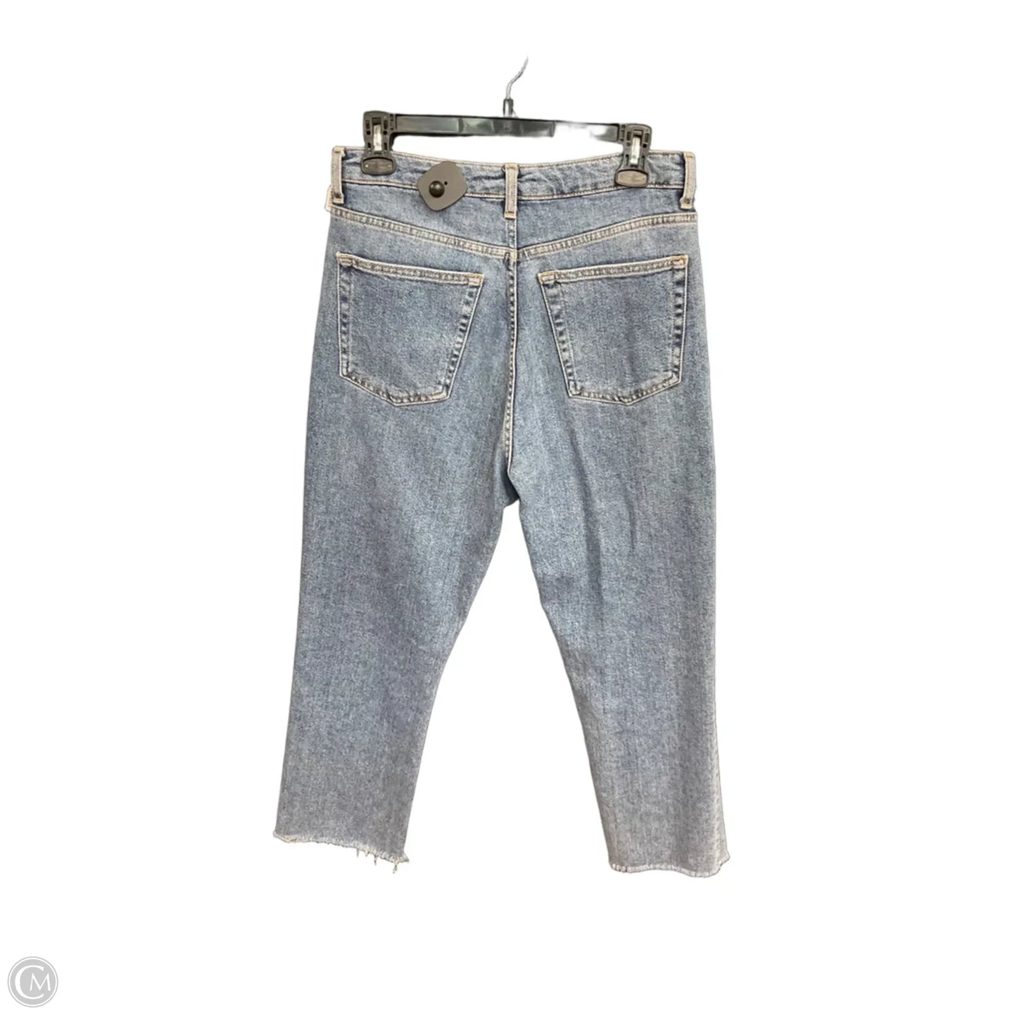 Jeans Straight By Topshop In Blue Denim, Size: 10