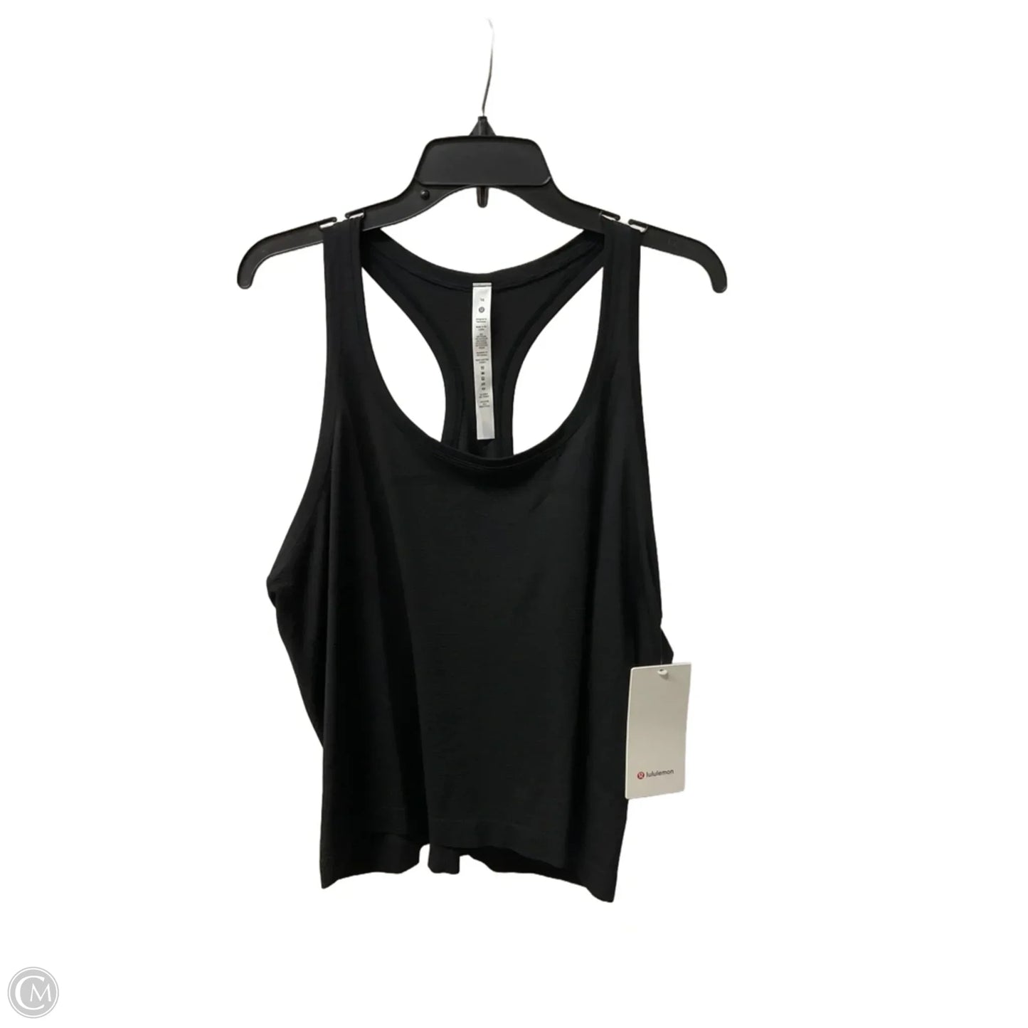 Athletic Tank Top By Lululemon In Black, Size: 16