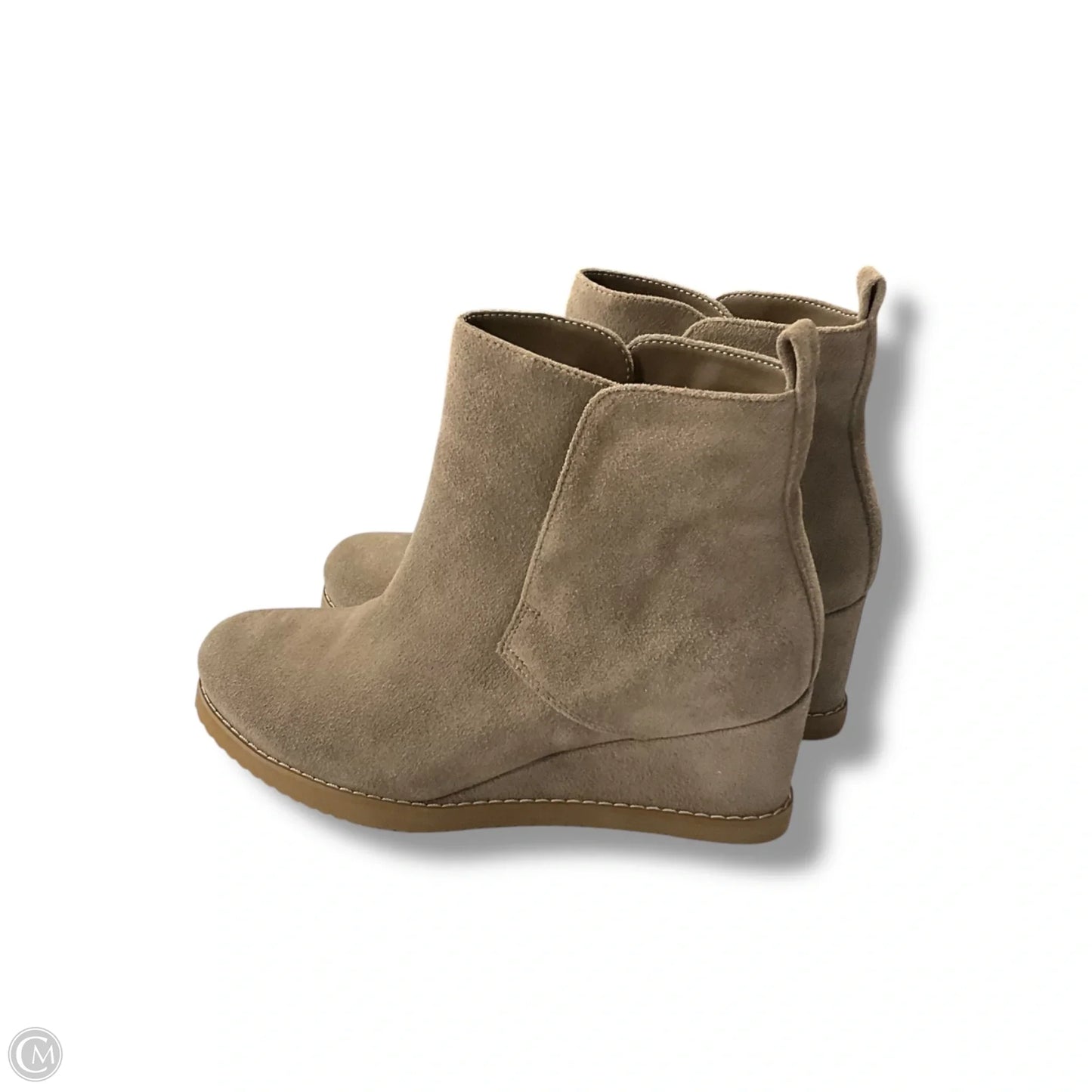 Boots Ankle Heels By Blondo In Grey, Size: 8