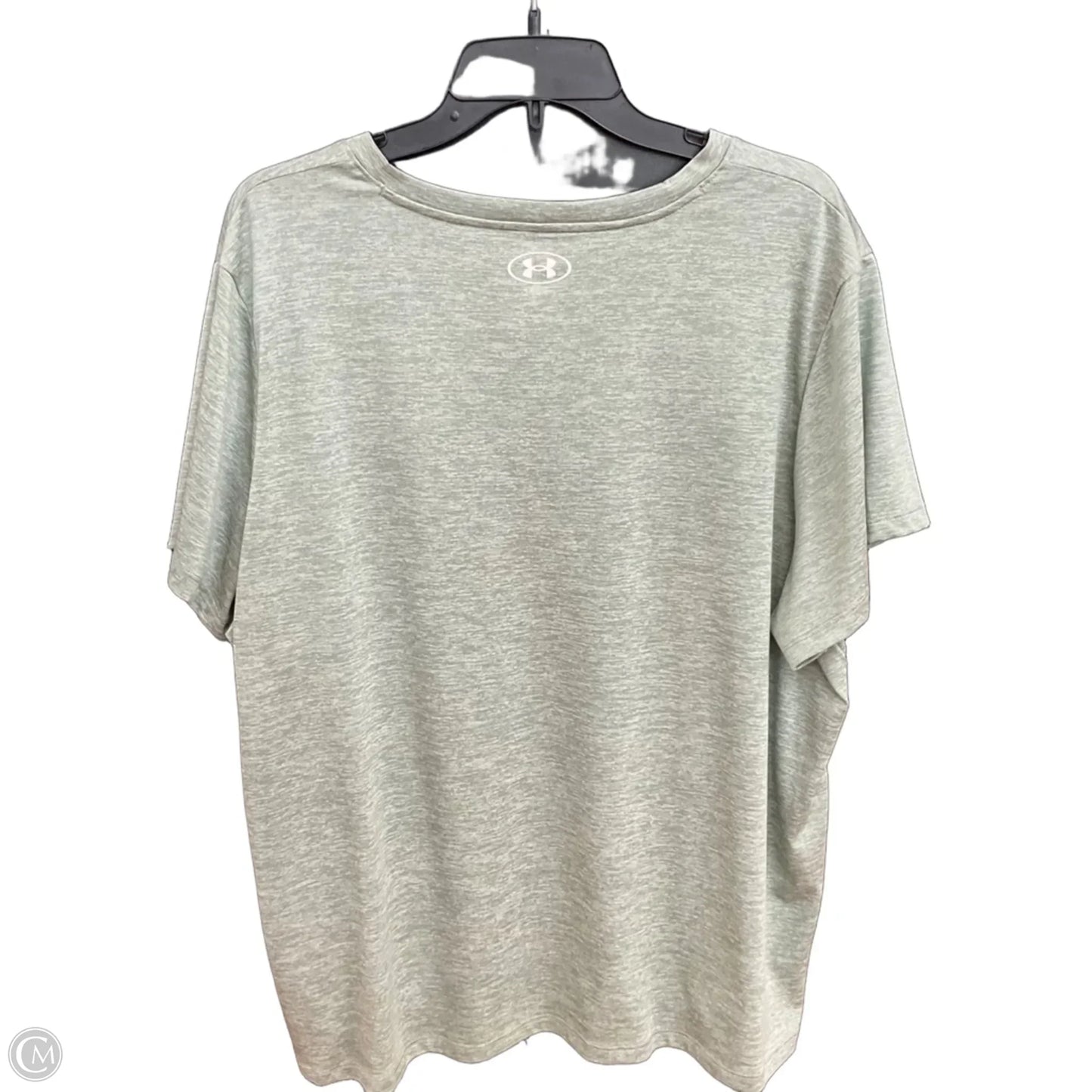 Athletic Top Short Sleeve By Under Armour In Green, Size: 2x