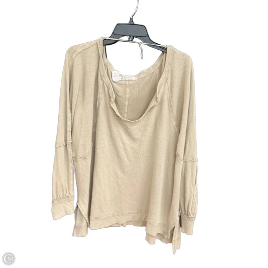 Top Long Sleeve By We The Free In Tan, Size: L