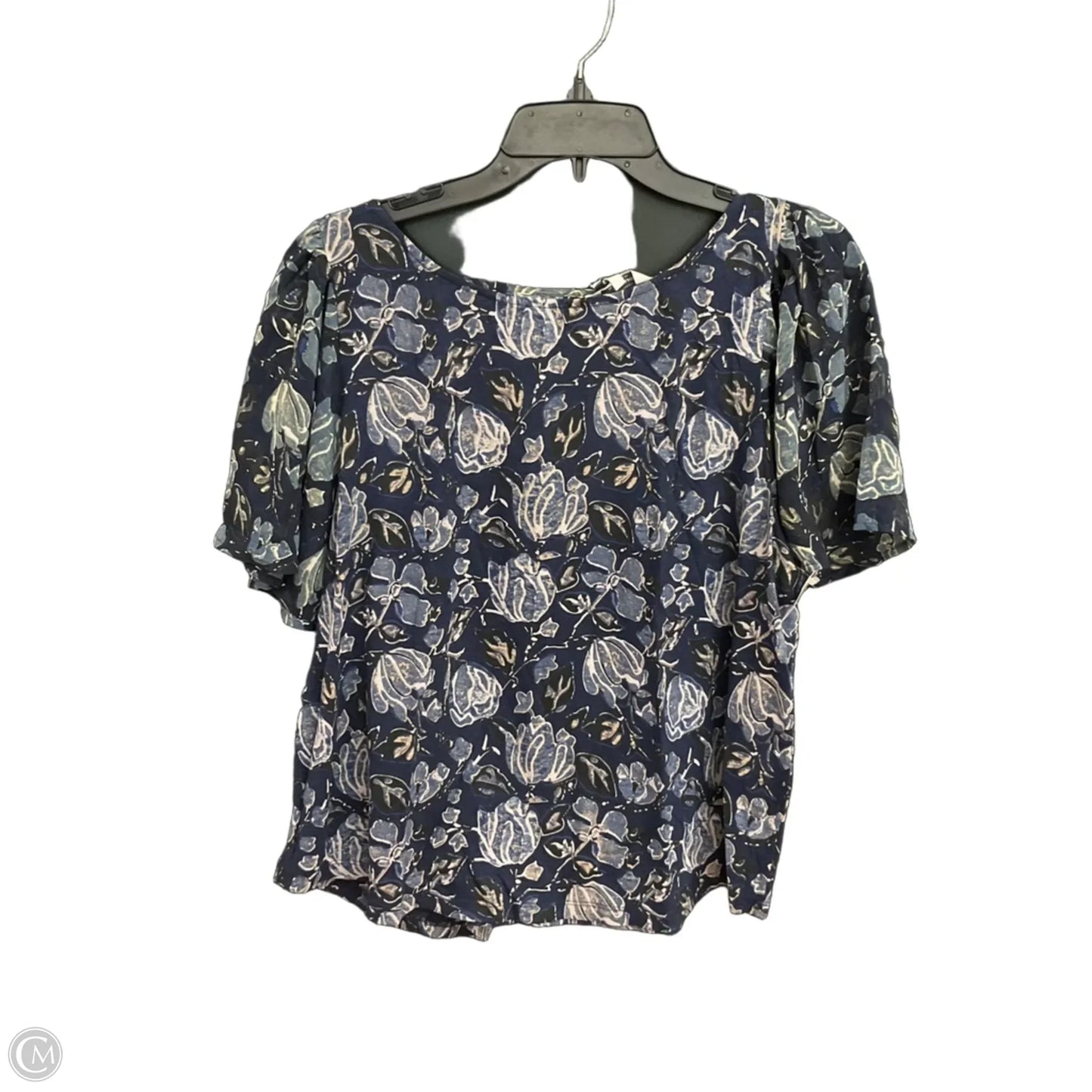 Top Short Sleeve By Lucky Brand In Blue, Size: L