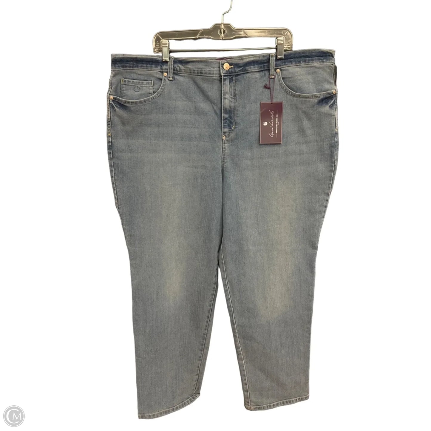 Jeans Boyfriend By Gloria Vanderbilt In Blue Denim, Size: 22