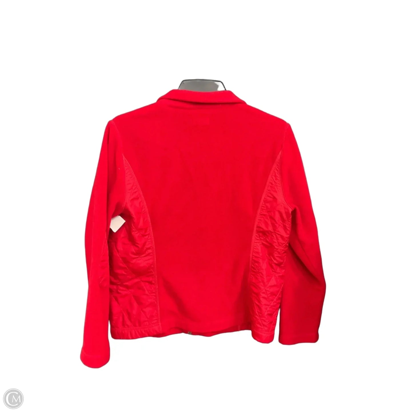 Jacket Fleece By Talbots In Red, Size: Mp