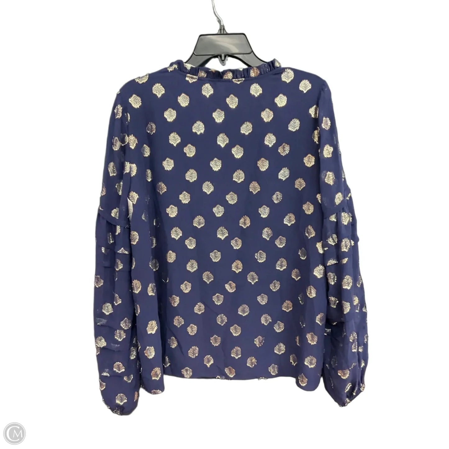 Blouse Designer By Lilly Pulitzer In Blue, Size: M