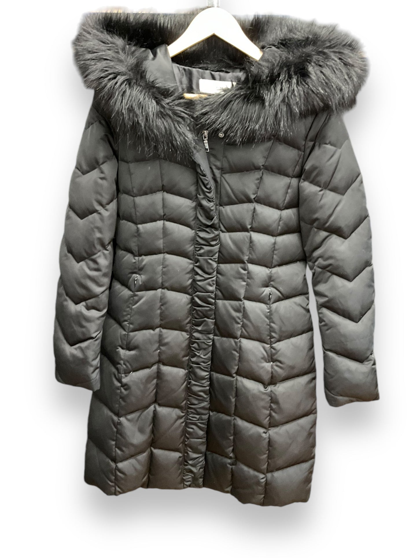 Jacket Puffer & Quilted By Tahari By Arthur Levine In Black, Size: S