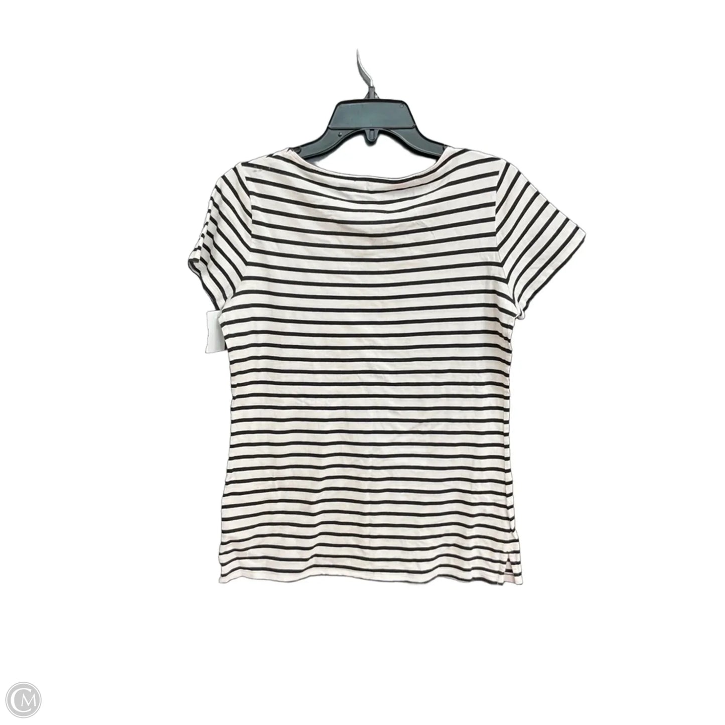 Top Short Sleeve By Boden In Striped Pattern, Size: M