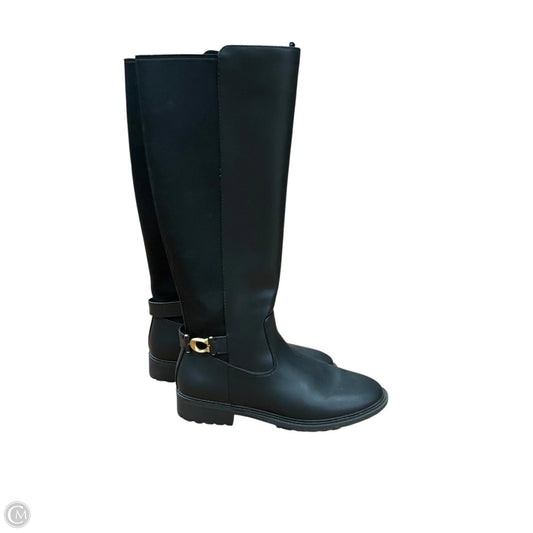 Boots Designer By Coach In Black, Size: 7