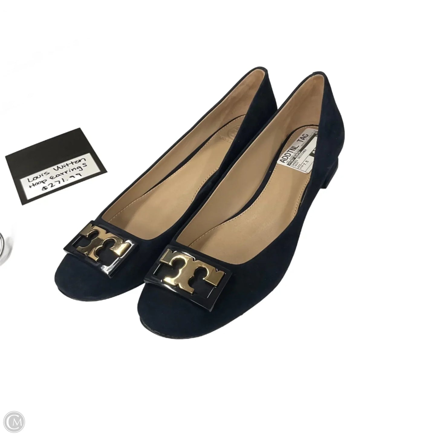 Shoes Designer By Tory Burch In Navy, Size: 7.5