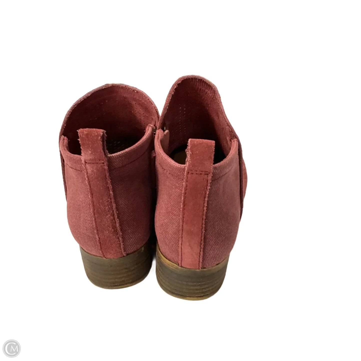 Boots Ankle Flats By Toms In Red, Size: 7