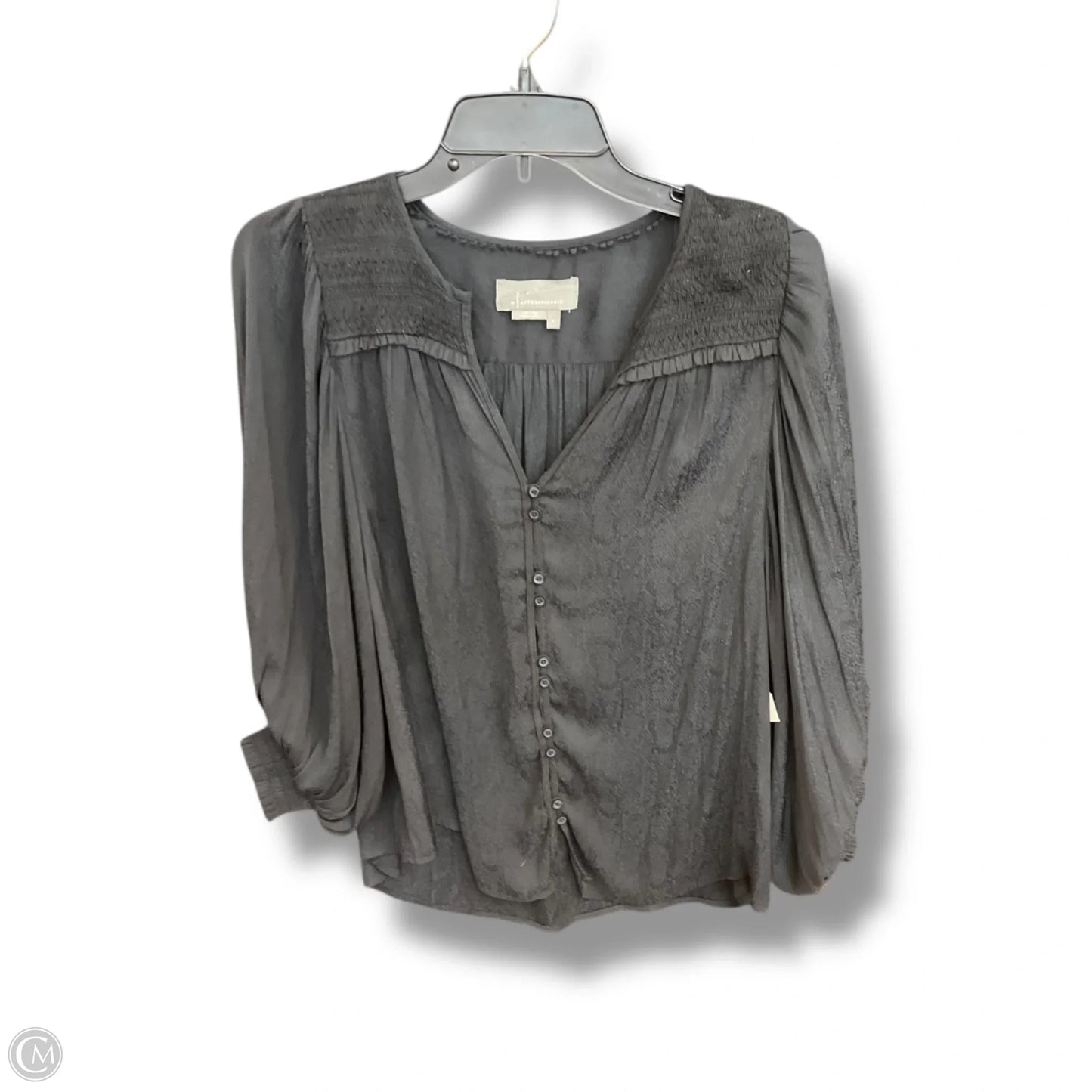 Blouse Long Sleeve By Anthropologie In Blue, Size: S