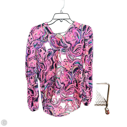 Top 3/4 Sleeve Designer By Lilly Pulitzer In Multi-colored, Size: Xs