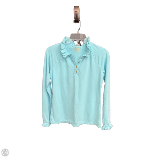 Top Long Sleeve Designer By Lilly Pulitzer In Blue, Size: Xs