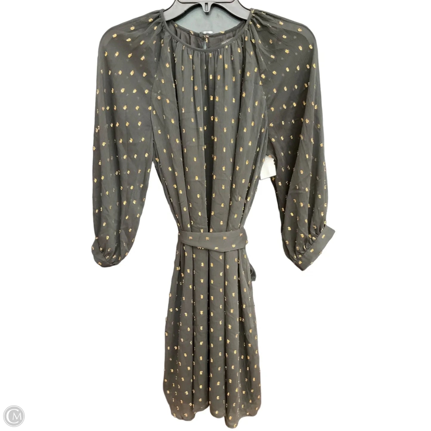 Dress Party Short By Ann Taylor In Black & Gold, Size: Mp