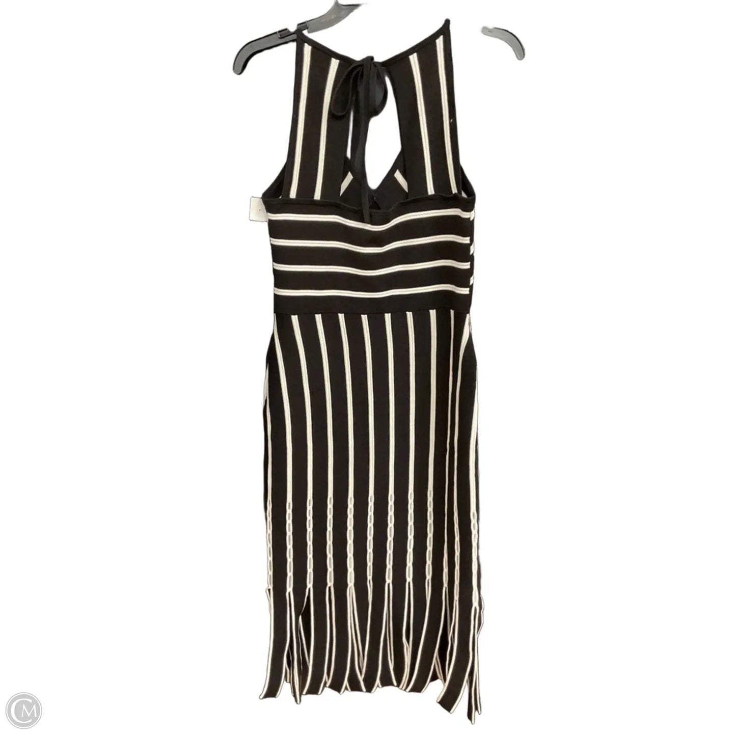 Dress Casual Midi By White House Black Market In Black & White, Size: S
