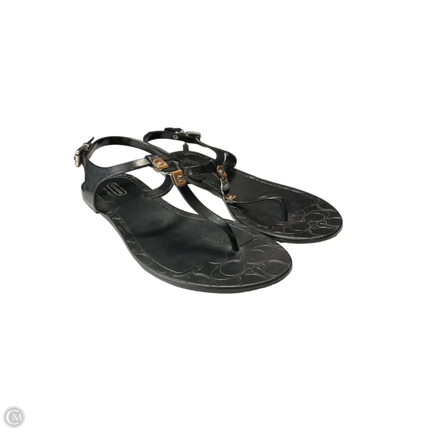 Sandals Designer By Coach In Black, Size: 8
