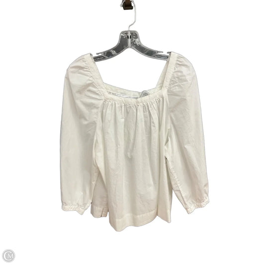 Top Long Sleeve By J. Crew In White, Size: Xl