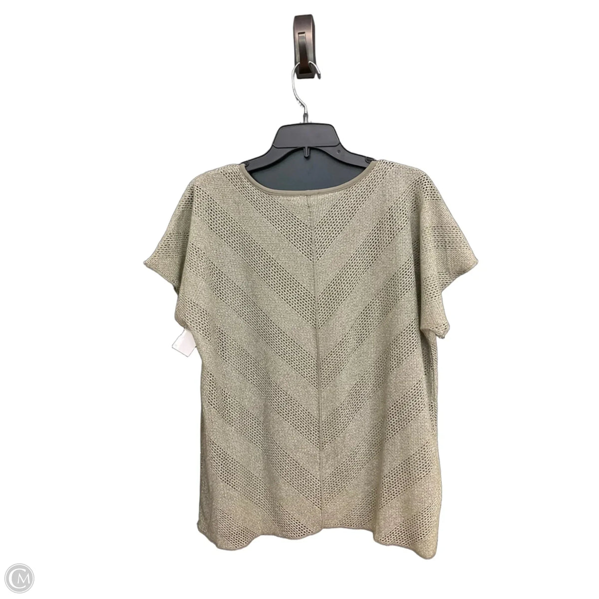 Top Short Sleeve By Chicos In Green, Size: L