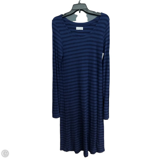 Dress Casual Maxi By Velvet In Black & Blue, Size: L